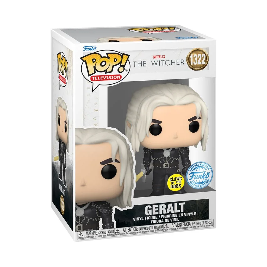 Figurka Funko POP The Witcher (TV): Geralt with sword Exclusive Glow in the dark 1322 *Na zamówienie – zdjęcie 2