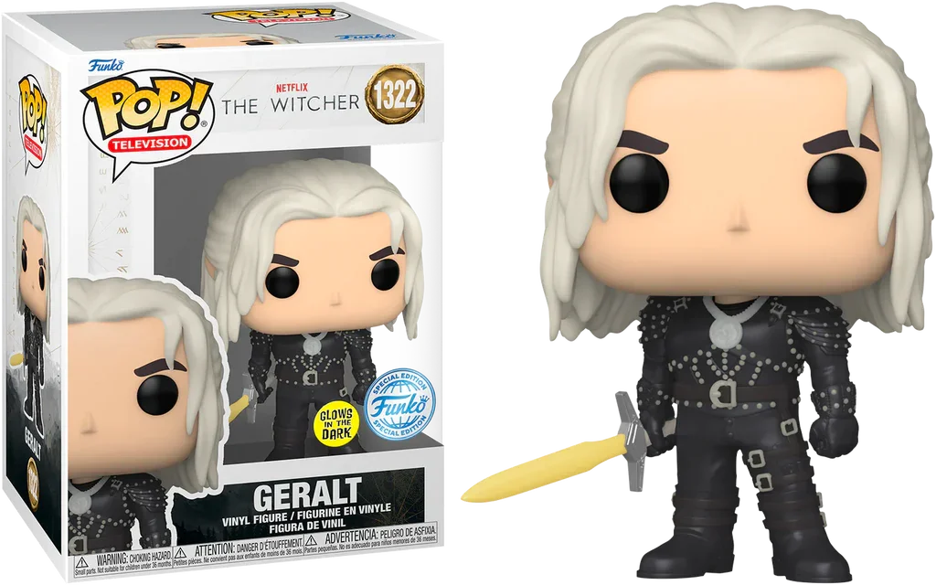 Figurka Funko POP The Witcher (TV): Geralt with sword Exclusive Glow in the dark 1322 *Na zamówienie