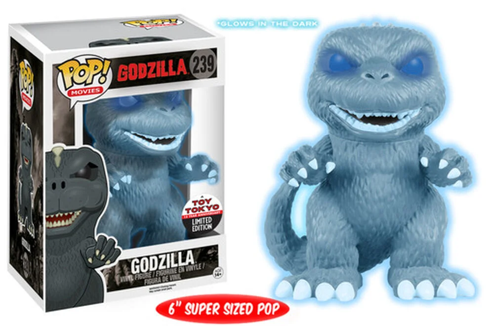 Funko POP! Godzilla Godzilla 6" Ghost GLOW NYCC 239 (NYCC) *Na zamówienie