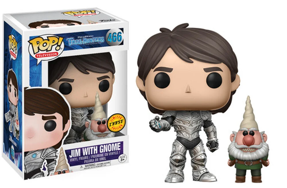 Funko POP! Trollhunters Television: Trollhunters - Jim with Gnome 466 (Chase) *Na zamówienie