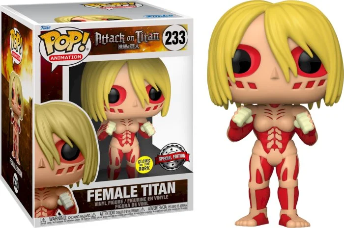 Figurka Funko pop Attack on Titan: Female Titan 233 Exc Glow *Na zamówienie