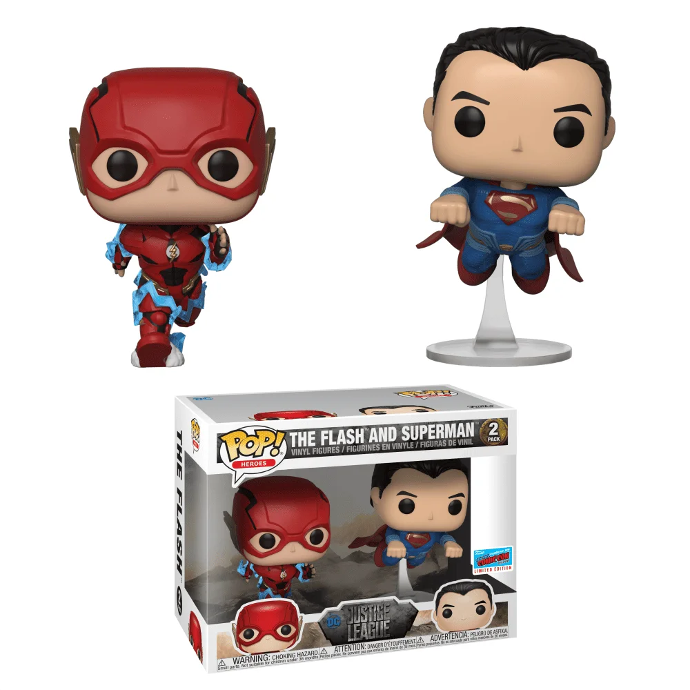 Funko POP! DC Comics JL-2 Pack-The Flash and Superman (Racing) 2 (Exclusive) *Na zamówienie