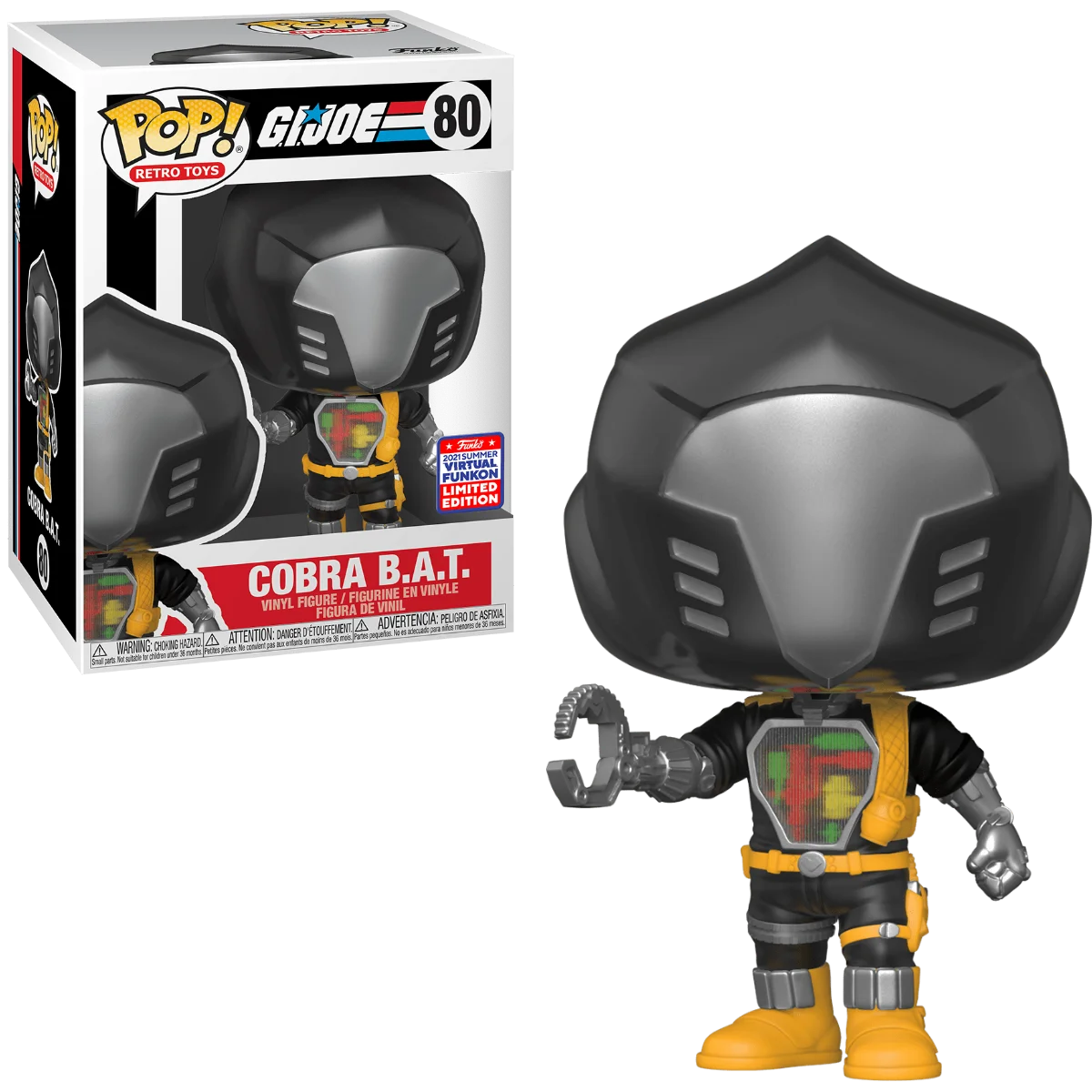 Figurka Funko Pop! Retro Toys: G.I. Joe - Cobra B.A.T (2021 Virtual Funkon) #80* Na zamówienie