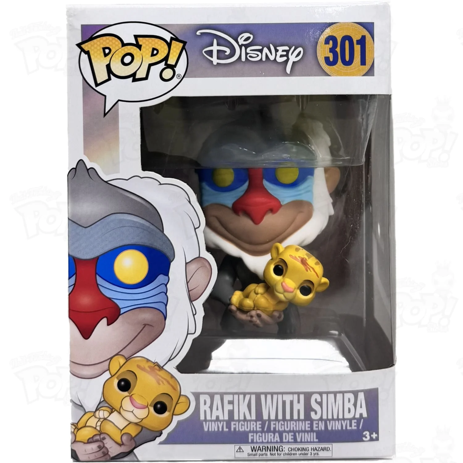 Figurka Funko POP! The Lion King Rafiki with Simba (brokatowy) #301