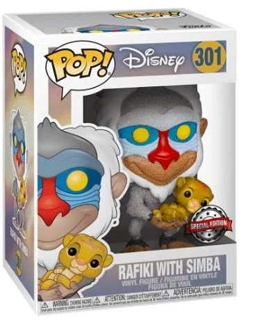 Figurka Funko POP! The Lion King Rafiki with Simba (brokatowy) #301 *Na zamówienie