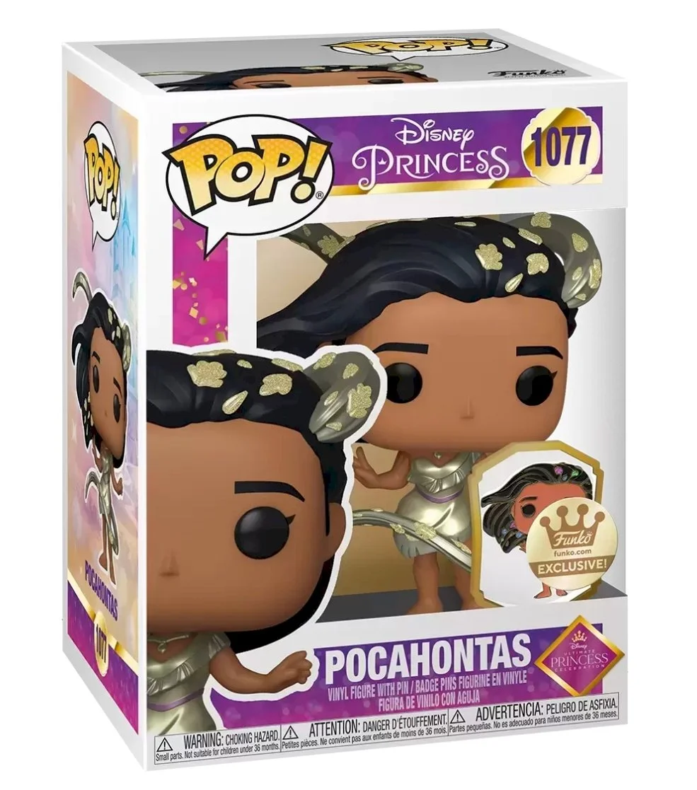 Figurka Funko POP Disney: Pocahontas Gold + Enamel Pin 1077 Exc