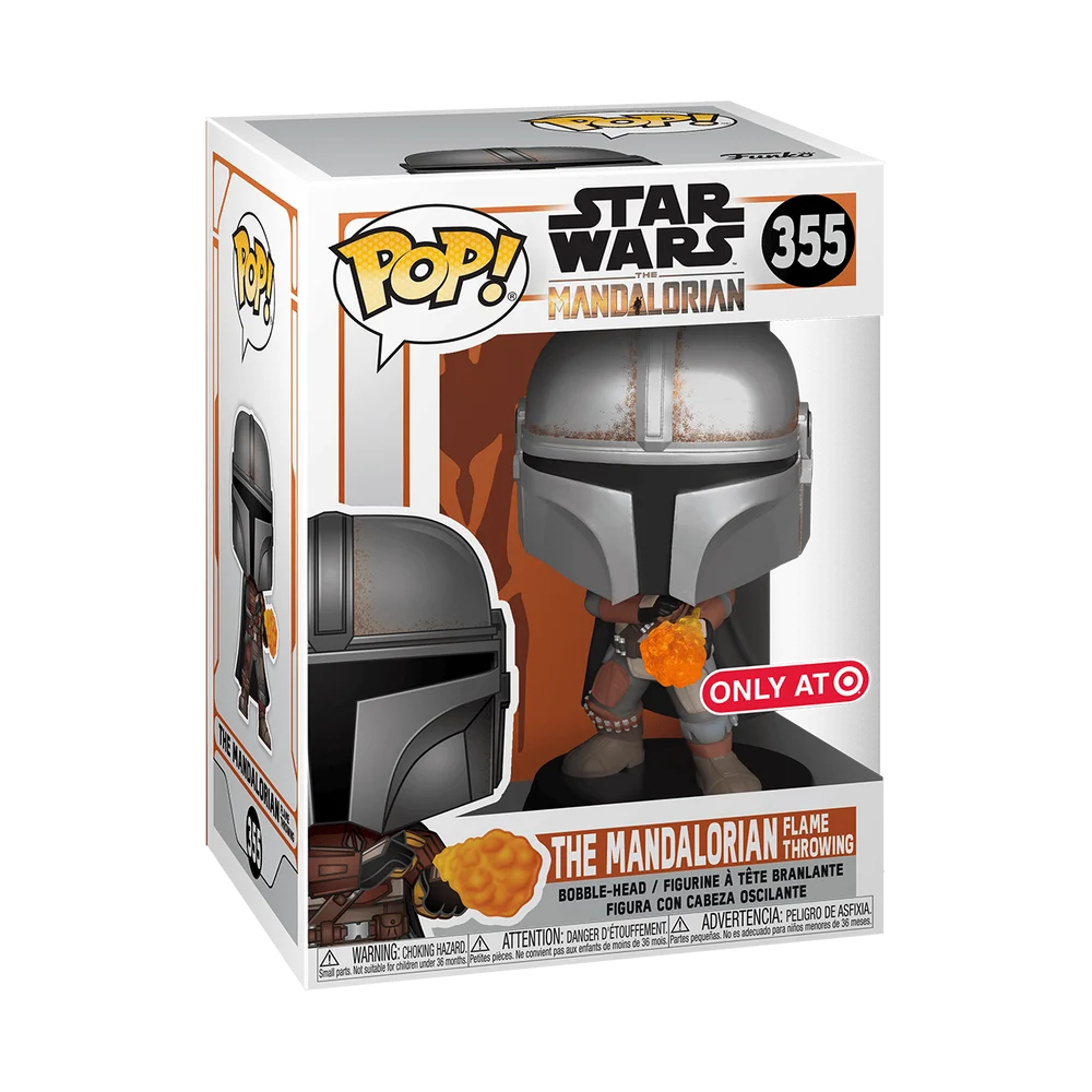 Funko POP! Star Wars The Mandalorian Flame Throwing 355 (Metallic) *Na zamówienie