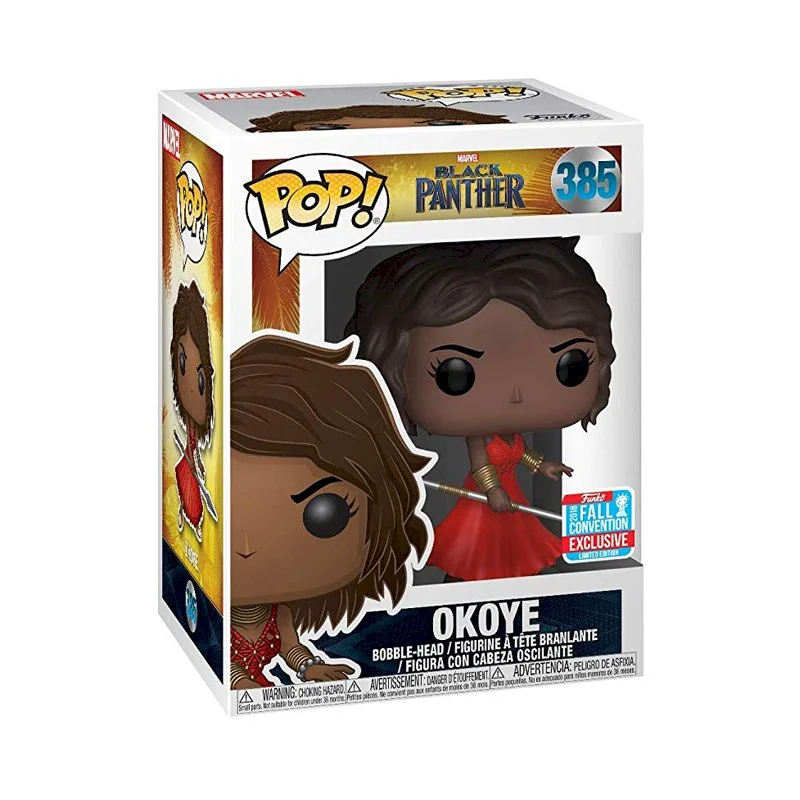 Figurka Funko POP! Black Panther Okoye with Red Dress Nycc #385 *Na zamówienie – zdjęcie 3