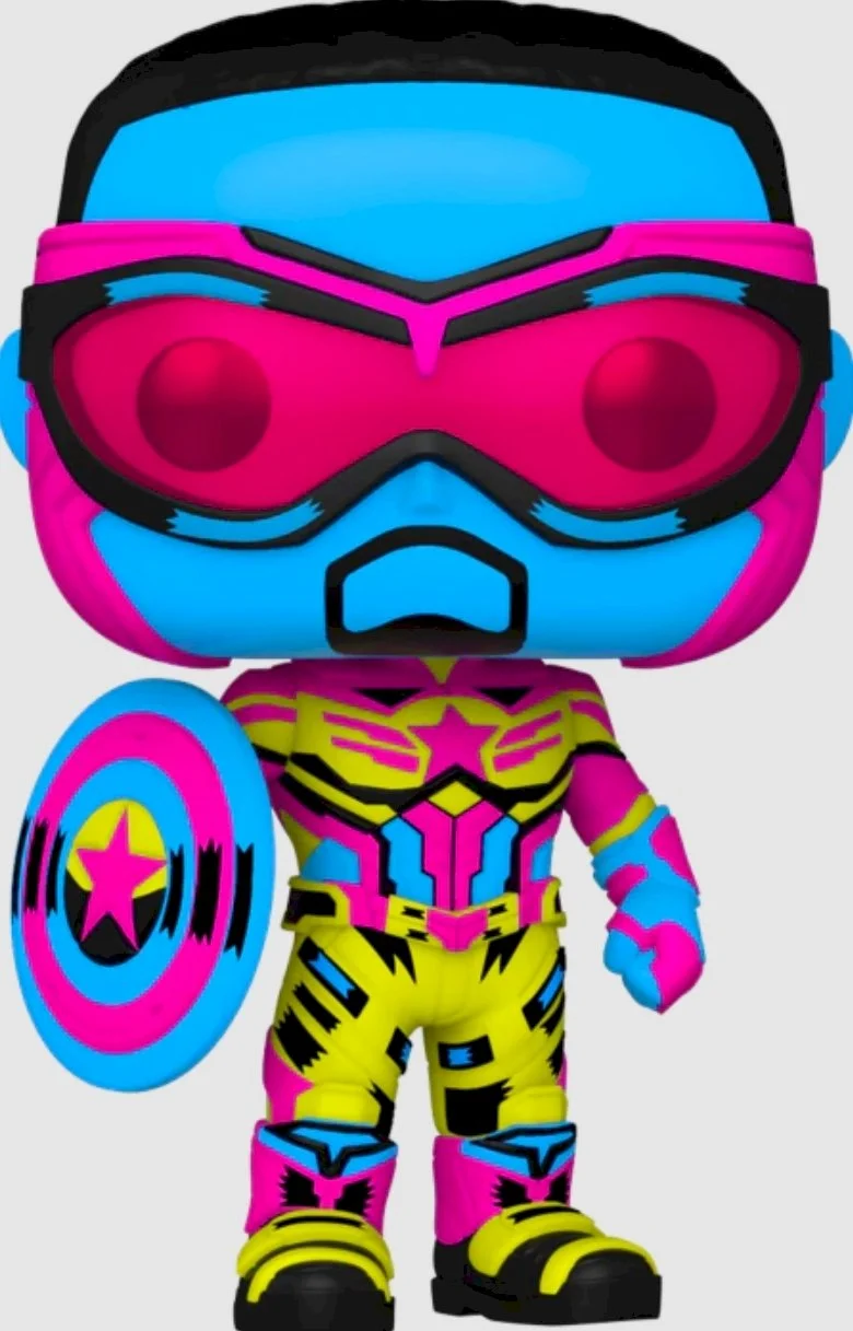 Figurka Funko POP Marvel: The Falcon and the Winter Soldier - Captain America (BlackLight) 987 Exc