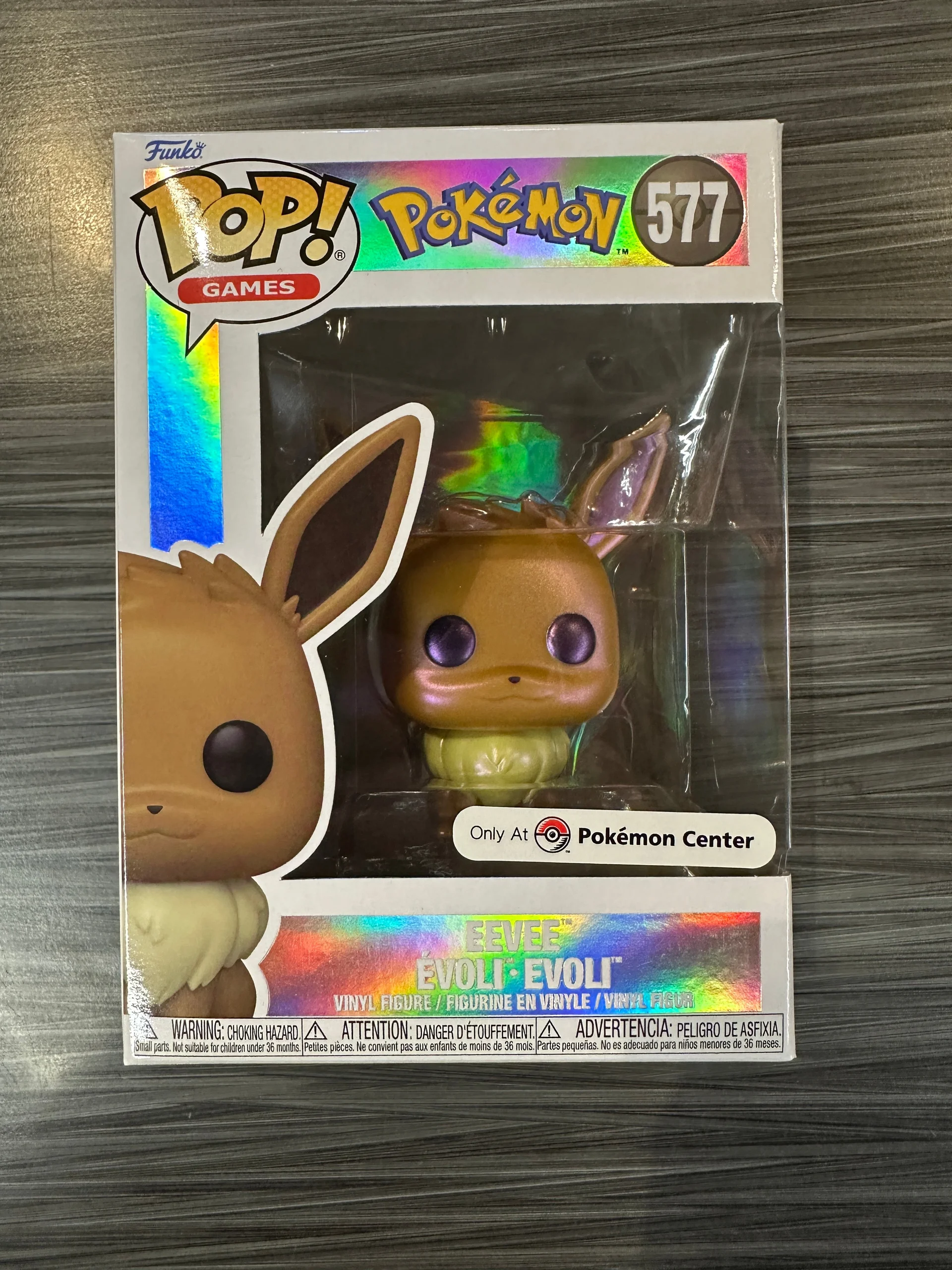 Figurka Funko Pop! Games: Pokemon - Eevee [Pearlescent] (Pokemon Center) #577* Na zamówienie – zdjęcie 2