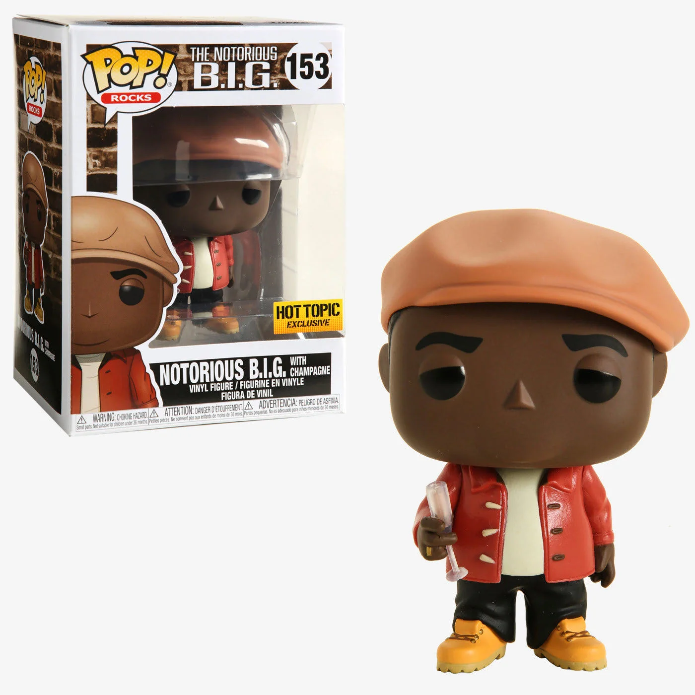 Figurka Funko Pop! Rocks: The Notorious B.I.G With Champagne (Hot Topic) #153* Na zamówienie