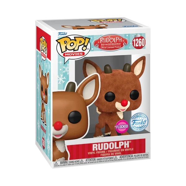 Figurka Funko POP! Rudolph the Red Nosed Reindeer Flocked Special Edition #1260 – zdjęcie 2
