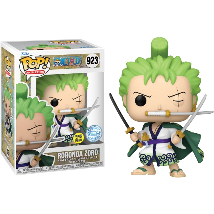 Figurka Funko POP One Piece: Roronoa Zoro 923 Glow Special Edition* Uszkodzony Box