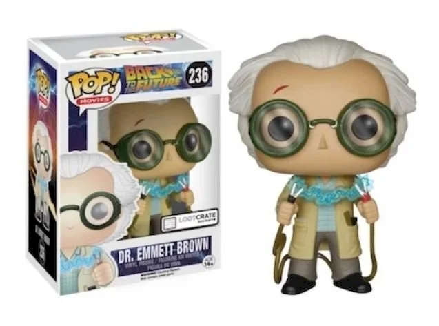 Figurka Funko POP Back To The Future:  Dr. Emmett Brown 236 LootCrate Exclusive