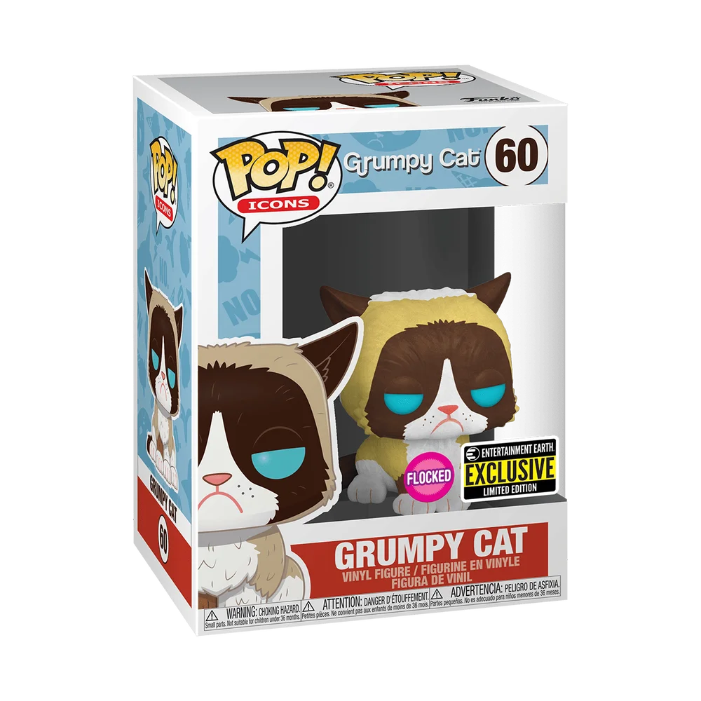 Funko POP! Grumpy Cat Icons: Grumpy Cat (FL) 60 (Flocked) *Na zamówienie