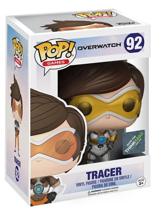 Figurka Funko POP! Overwatch Tracer (Gold) 92 Exclusive – zdjęcie 3