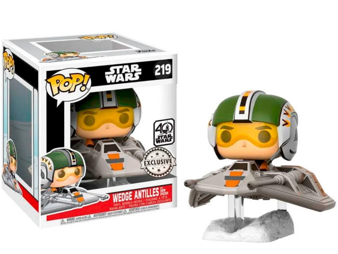 Star Wars Funko pop Star Wars Snow Speeder with Wedge Antilles Exclusive 219*Box Uszkodzony