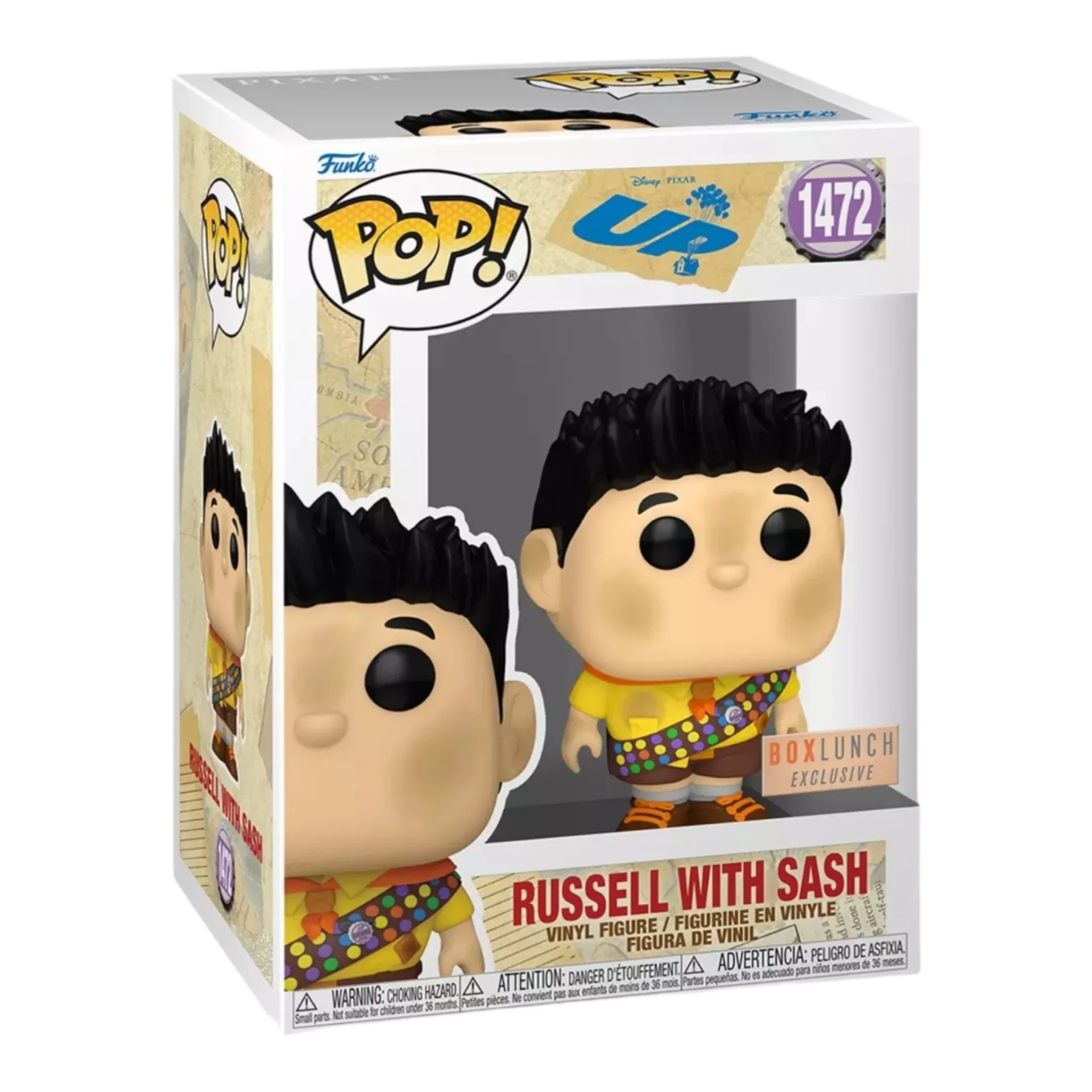 Figurka Funko Pop! Disney: Up - Russel with Sash Box Lunch Exclusive #1472