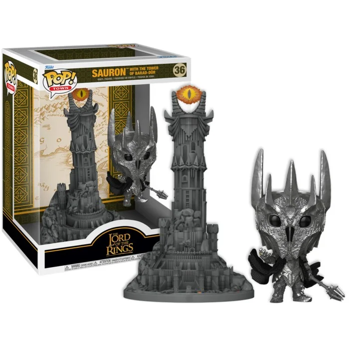 Funko POP! The Lord of the Rings - Sauron with the Tower of Barad-Dur Glow Town #36