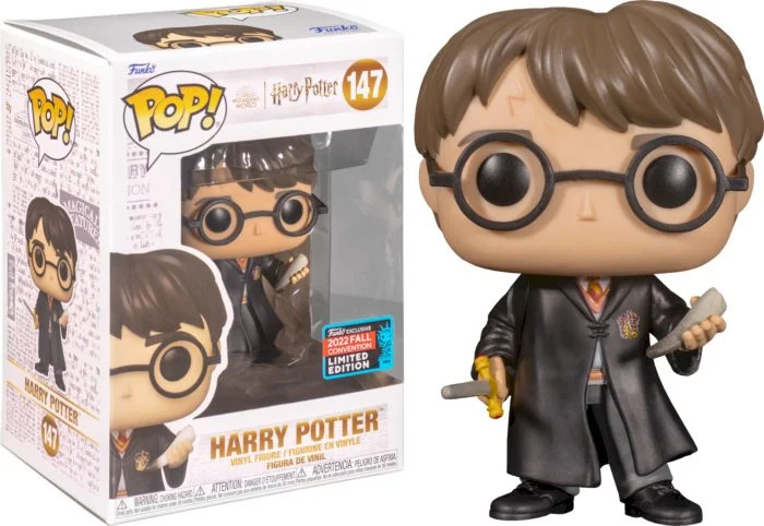 Funko POP! Harry Potter - Harry Potter with Sword and Fang 2022 Fall Convention Special Edition #147 *Uszkodzony box