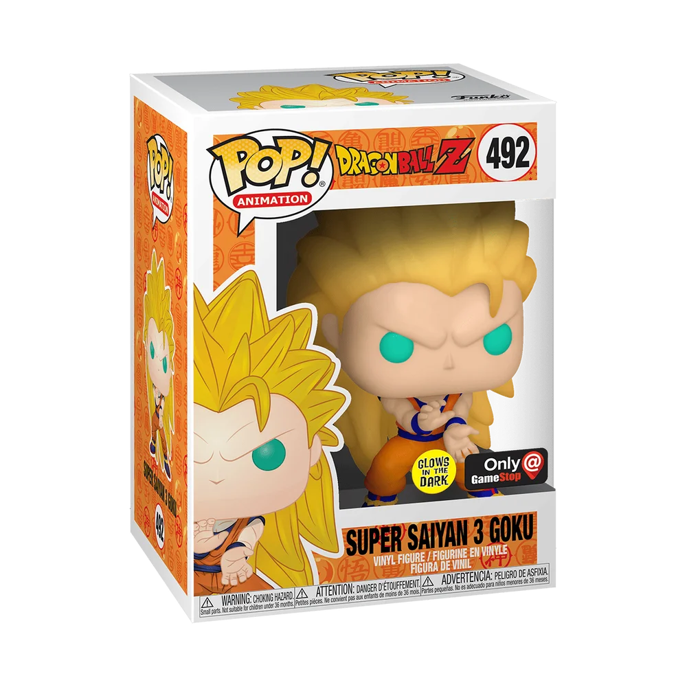 Funko POP! Dragon Ball N4S POP & Tee: DBZ- Goku SS3(GW)(POP) 492 (Glow) *Na zamówienie