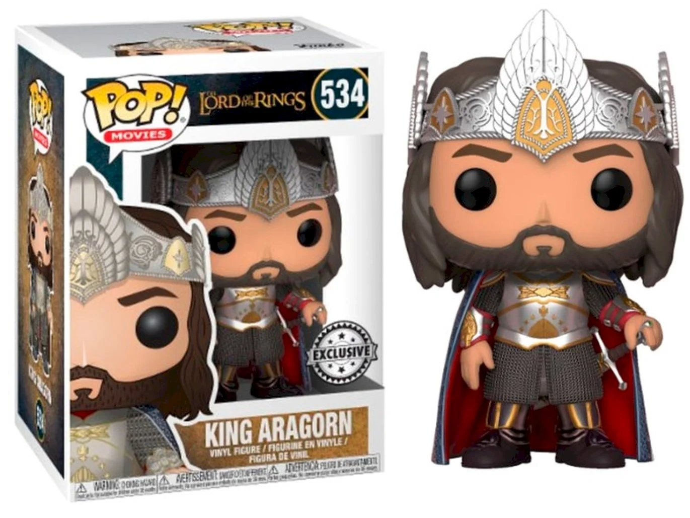 Figurka Funko POP! Lord Of The Rings King Aragorn Special Edition #534 *Na zamówienie