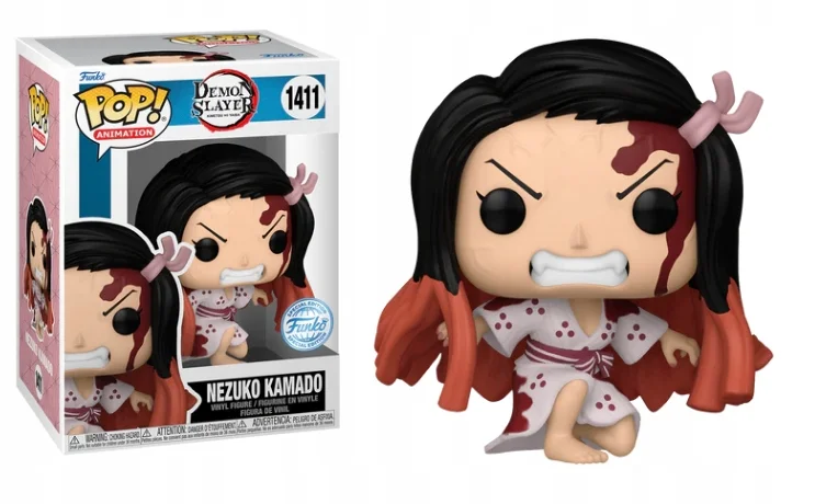 Funko POP! Demon Slayer Nezuko Kamado 1411 Exclusive* Uszkodzony Box