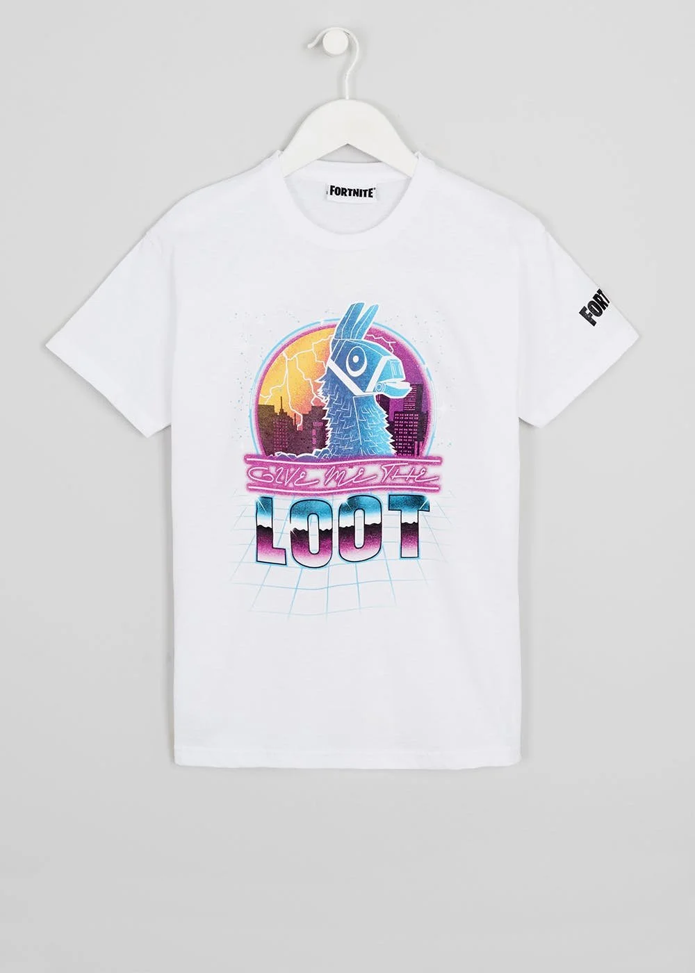 Figurka Fortnite T-shirt biała LAMA LOOT ( Dla dziecka) – zdjęcie 2