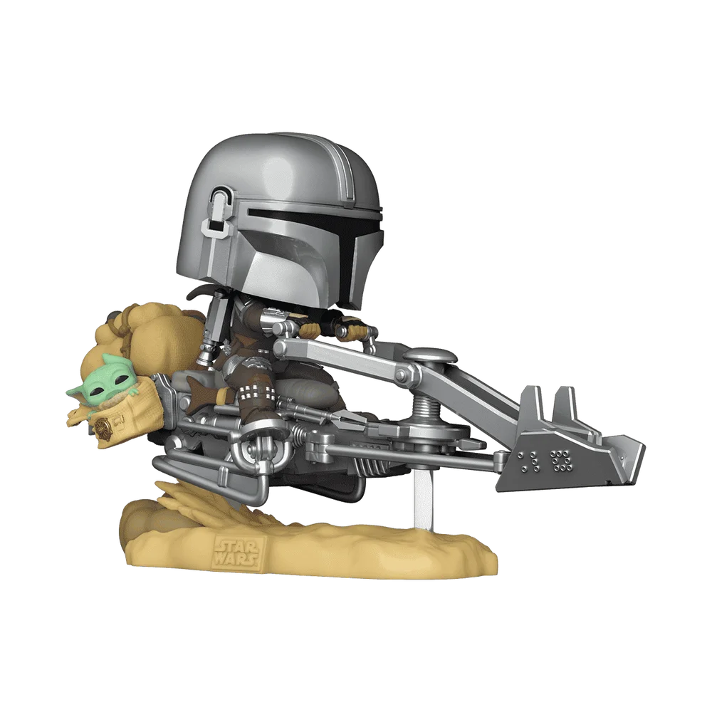 Funko POP! Star Wars Rides Deluxe The Mandalorian on Speeder (with Grogu) 579 (Exclusive) *Na zamówienie
