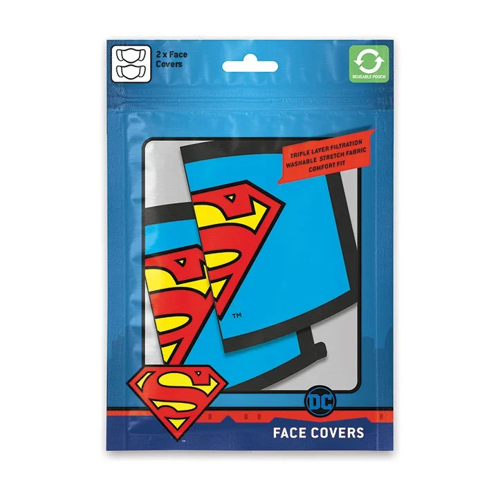 Pyramid maseczka ochronna: Superman 2-pak
