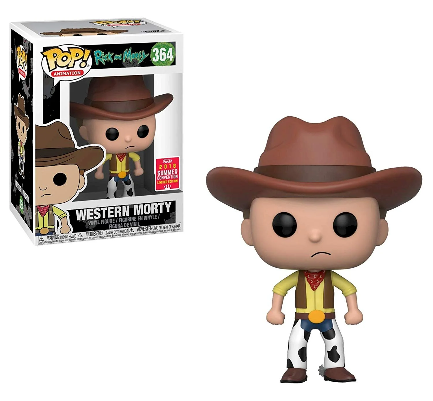 Figurka Funko POP! Rick and Morty Western Morty Summer Convention Stan 8/10 Special Edition #364 – zdjęcie 2