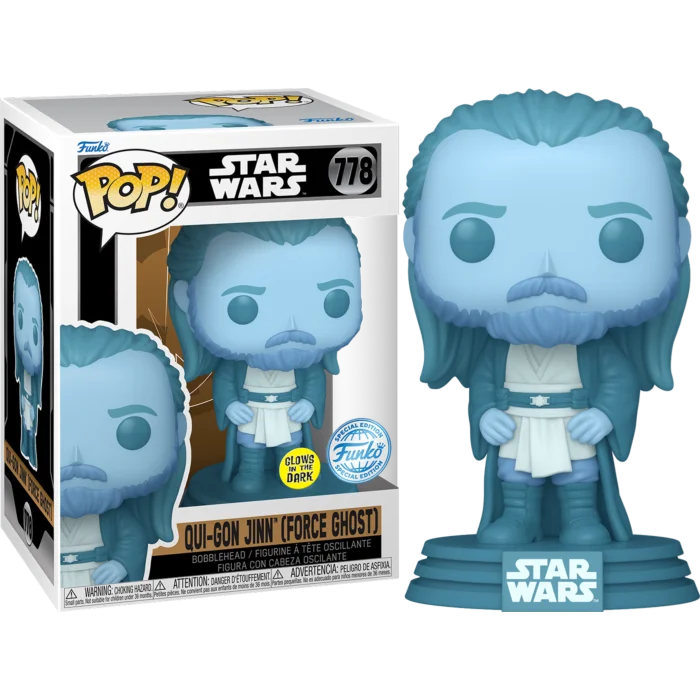 Figurka Funko POP Obi-Wan Kenobi (2022) - Qui-Gon Jinn (Force Ghost) Glow 778 Special Edition