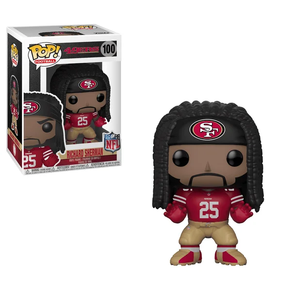 Funko POP! NFL Niners- Richard Sherman (Red) 100 (Exclusive) *Na zamówienie