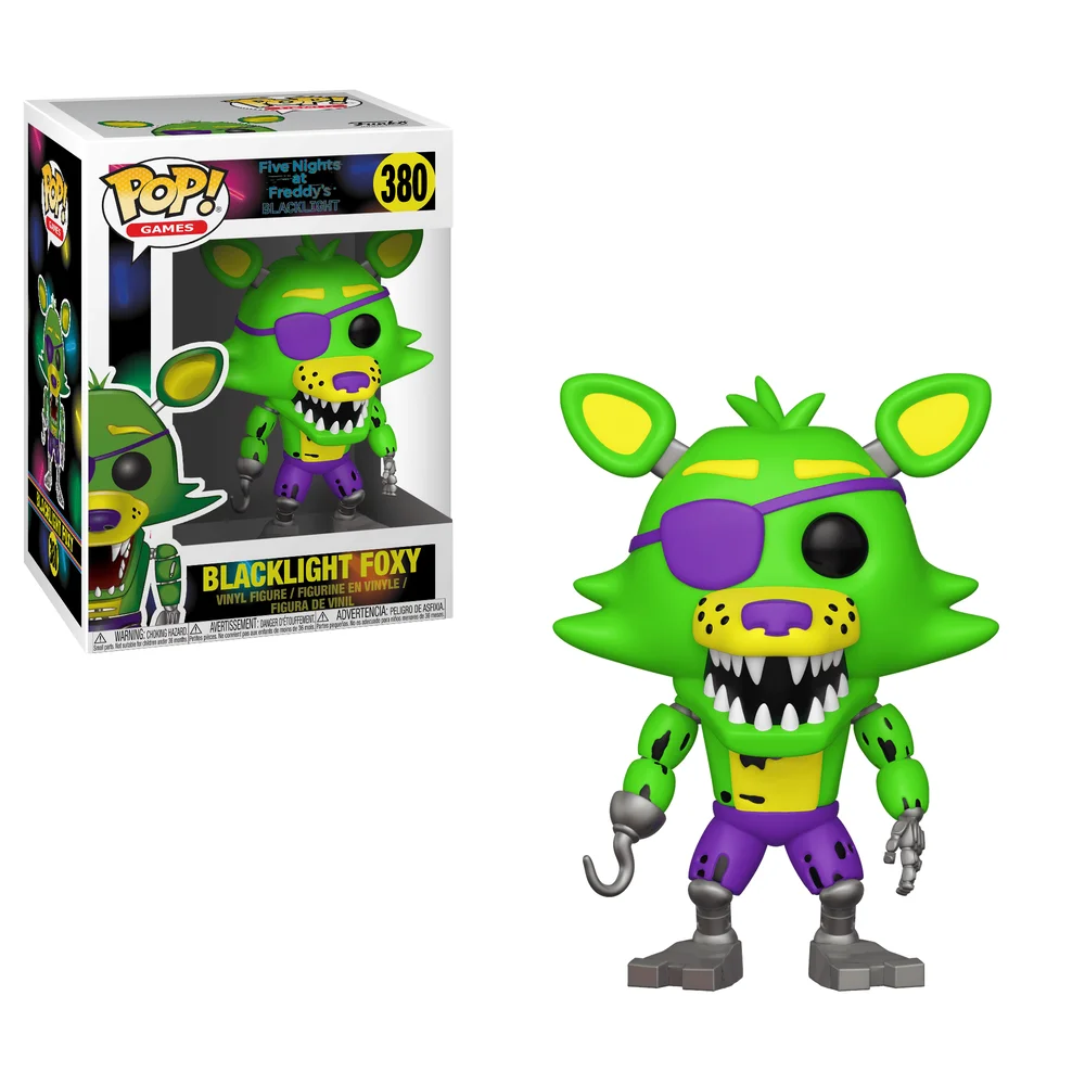 Funko POP! Five Nights at Freddy's FNAF Black Light-Foxy 380 (Exclusive) *Na zamówienie