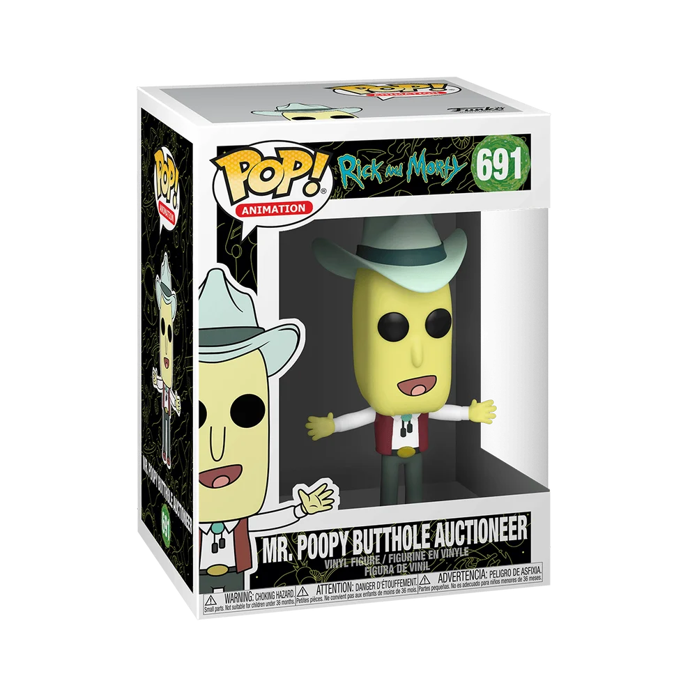Funko POP! Rick and Morty Animation: Rick & Morty - Mr. Poopy Butthole Auctioneer 691 *Na zamówienie