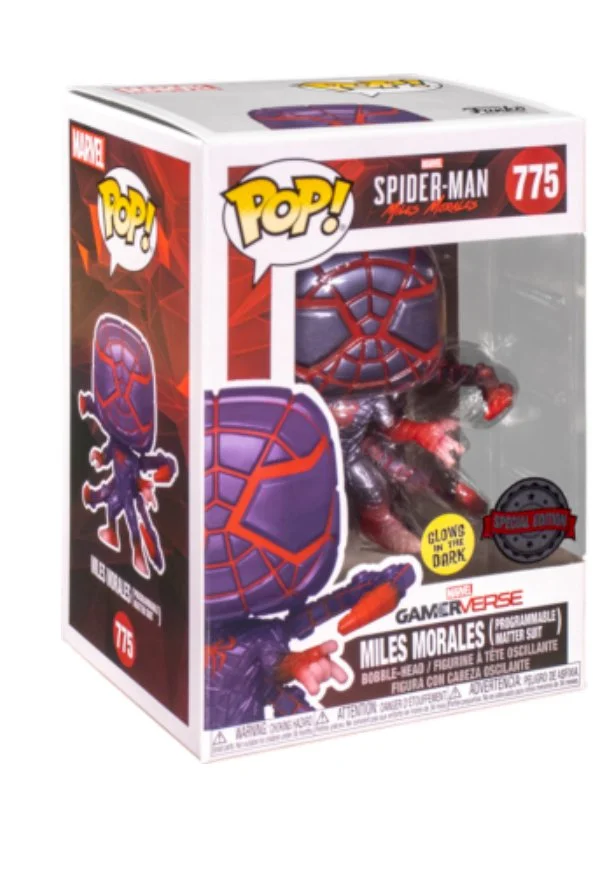 Figurka Spider Man Funko POP Programmable Matter Suit 775 Glow Exc – zdjęcie 3