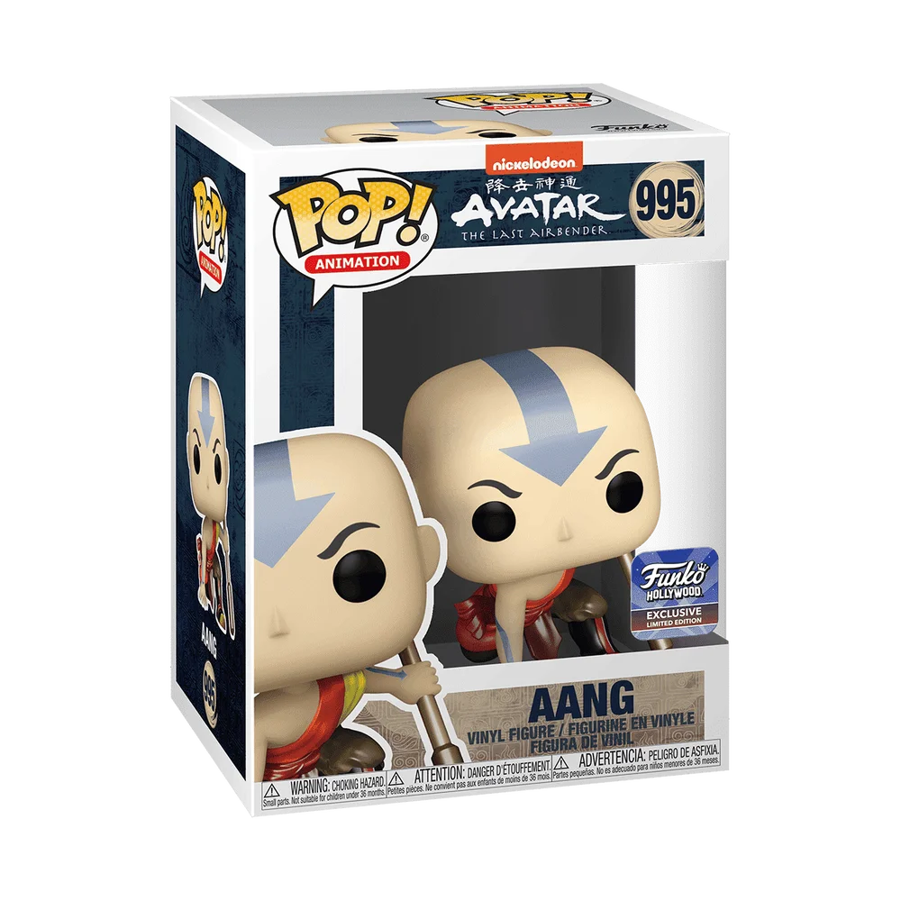 Funko POP! Nickelodeon Animation: Avatar- Aang Crouching (MT) 995 (Metallic) *Na zamówienie