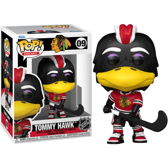 Funko POP! NHL Hockey: Mascots - Tommy Hawk Chicago Blackhawks #9