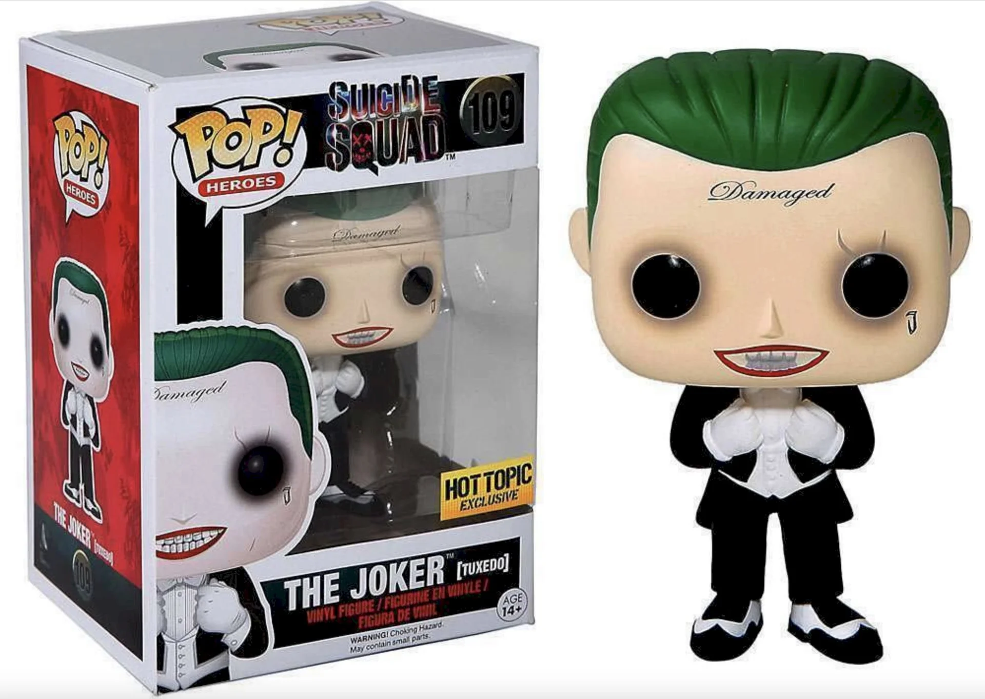 Figurka Funko POP Suicide Squad: The Joker Tuxedo 109 Hot Topic Exclusive (Uszkodzone pudełko)