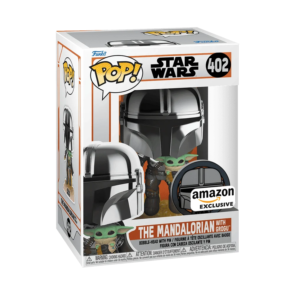 Funko POP! Star Wars Star Wars: ATG- Mandalorian w/Pin 402 (Exclusive) *Na zamówienie