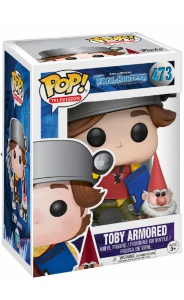 Figurka Trollhunters Funko POP Toby armored with gnome 473 Exclusive *Na zamówienie – zdjęcie 2