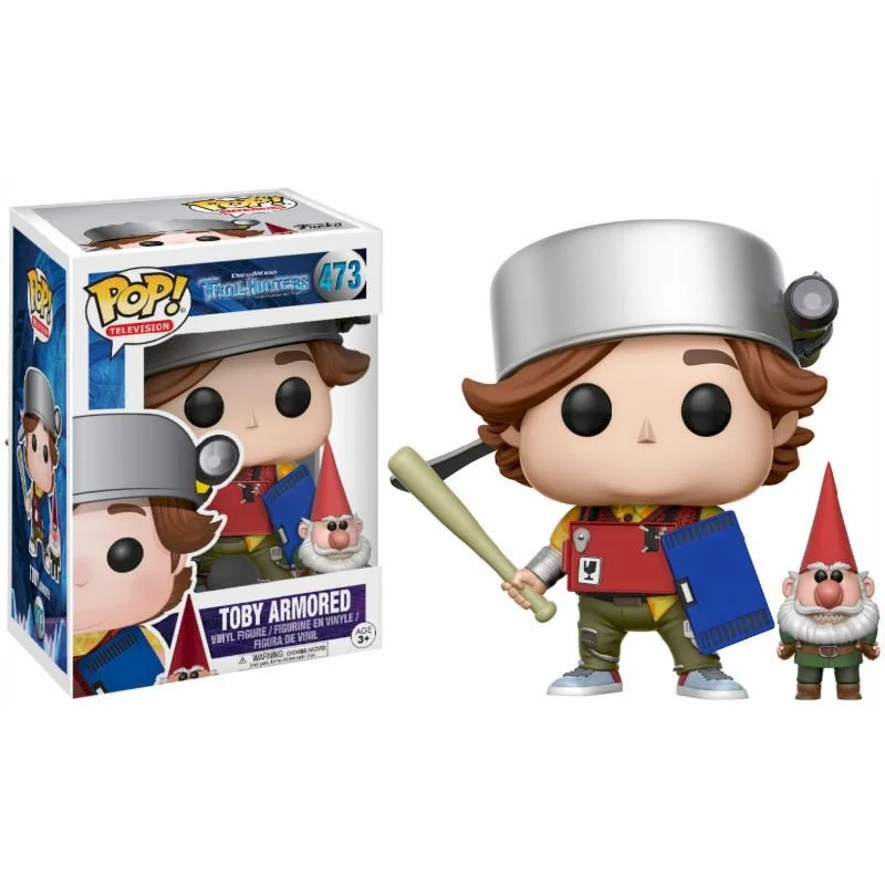 Figurka Trollhunters Funko POP Toby armored with gnome 473 Exclusive *Na zamówienie – zdjęcie 3