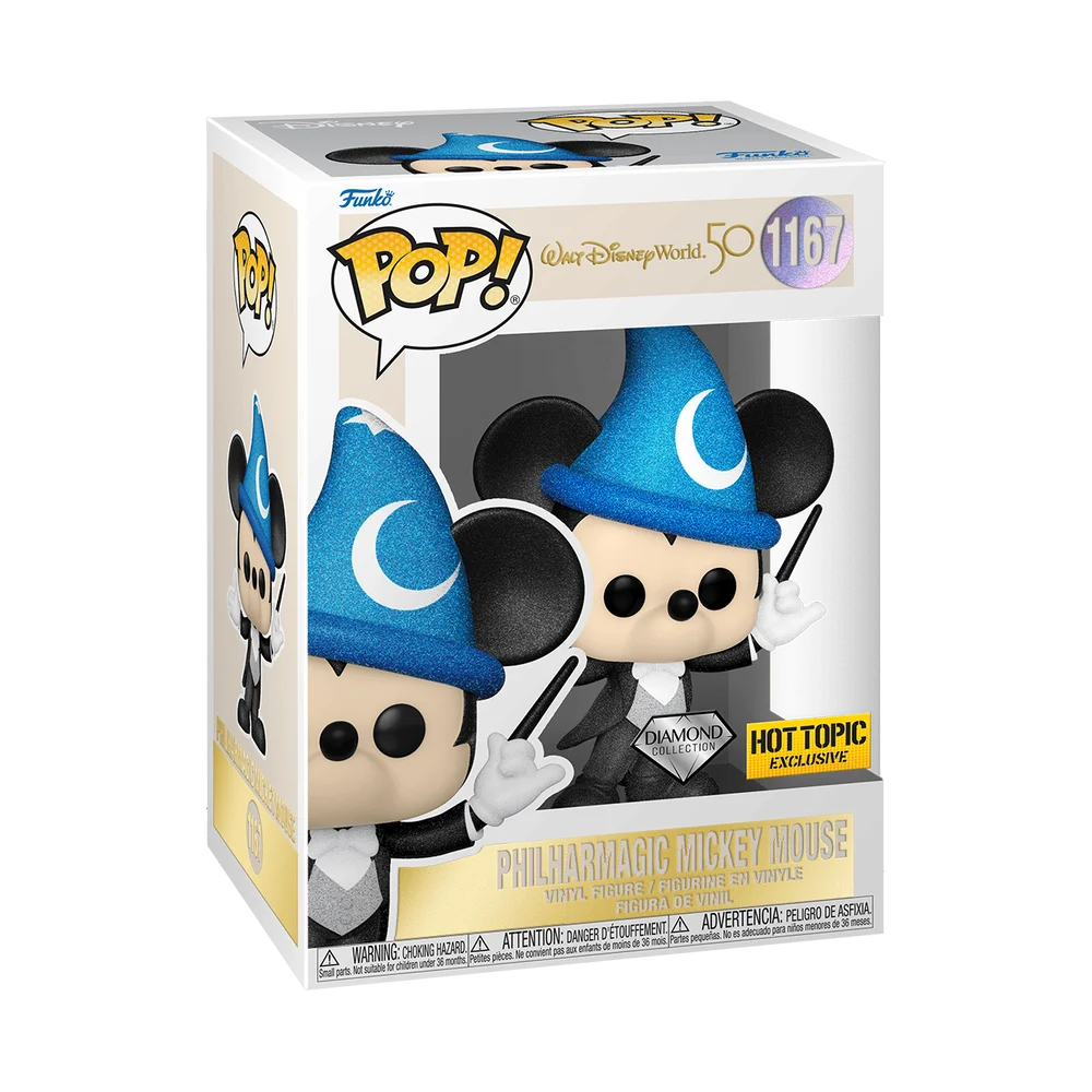 Funko POP! Disney Disney: WDW50- Philharmagic Mickey(DGLT) 1167 (Exclusive) *Na zamówienie