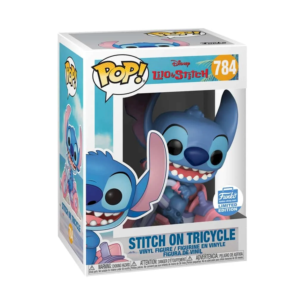 Figurka Funko POP Disney Lilo & Stitch: Stitch On Tricycle 784 Exclusive* Na zamówienie – zdjęcie 3