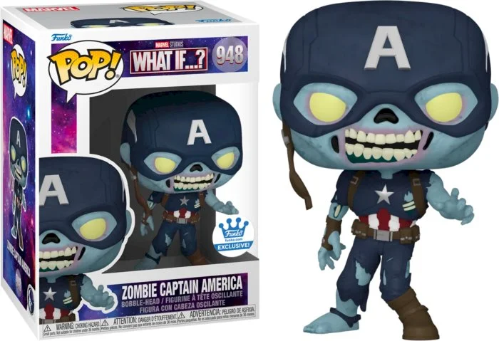 Figurka Funko Pop Marvel What If: Zombie Captain America 948 Funko Exclusive* Brak Nalepki