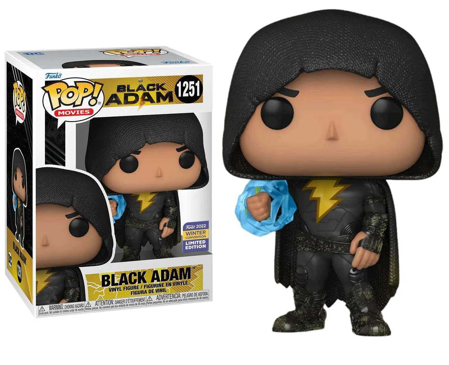 Figurka Funko POP Black Adam with Cloak 1251 Winter Convention 2022 Exclusive