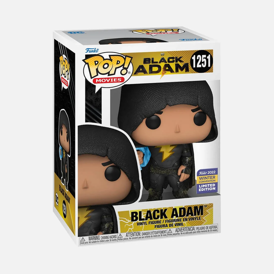 Figurka Funko POP! Black Adam with Cloak Winter Convention 2022 Special Edition #1251 – zdjęcie 3