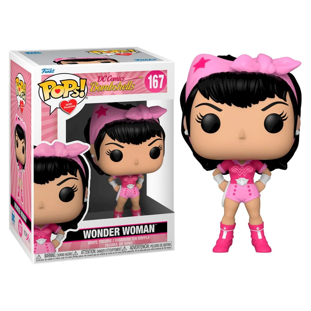 Figurka Funko Pop DC Comics - BC Awareness Bombshell: Wonder Woman 167 – zdjęcie 3
