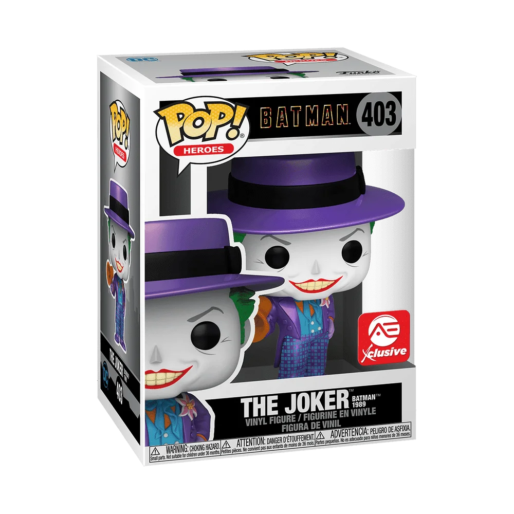 Funko POP! DC Comics N4S POP&Tee:Batman89-JokerW/Speaker(MT)(POP) 403 (Metallic) *Na zamówienie