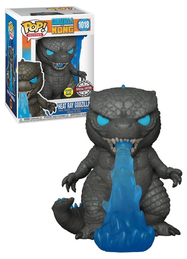 Funko POP! Godzilla Vs Kong Heat Ray Godzilla Glow FYE #1018